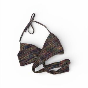 Aerie Striped Multicolor Bikini Top